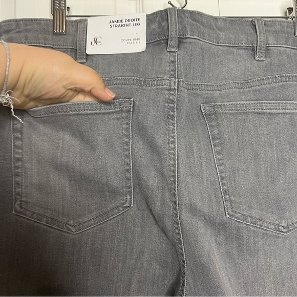 NWT Penningtons 1948 Fit Straight Leg Jeans d/C Jeans GREY size 22 - Picture 13 of 16